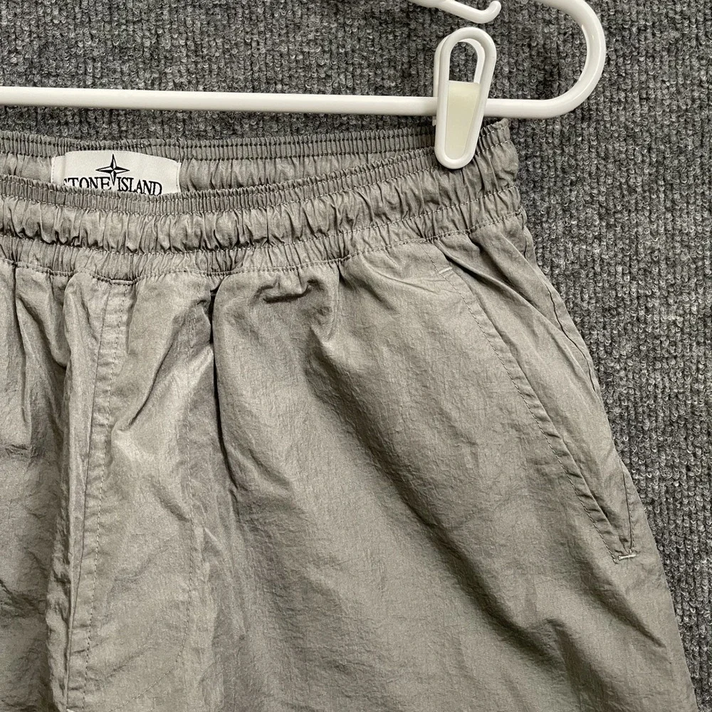 Stone Island Reflective Swim Shorts Mens Sz S Mesh Lining Compass